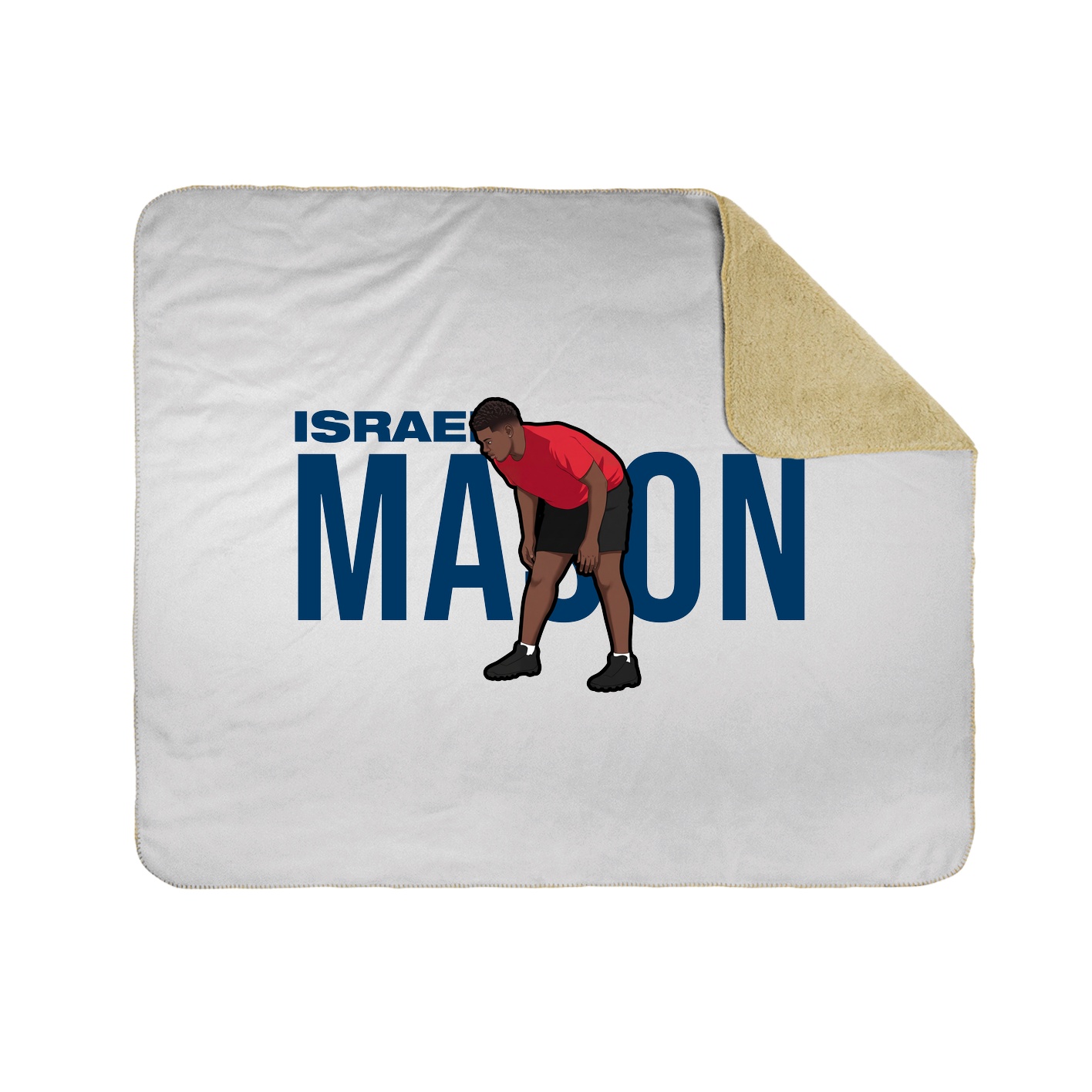 Throw Blanket — Player Name in White