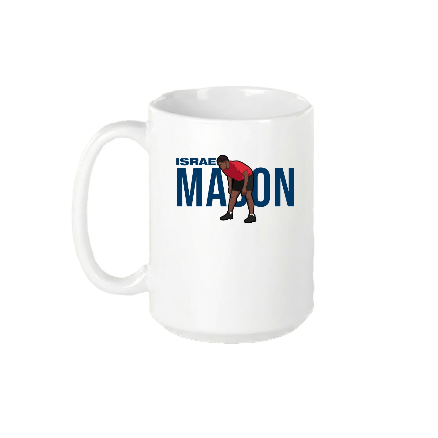15oz Coffee Mug — Player Name in White