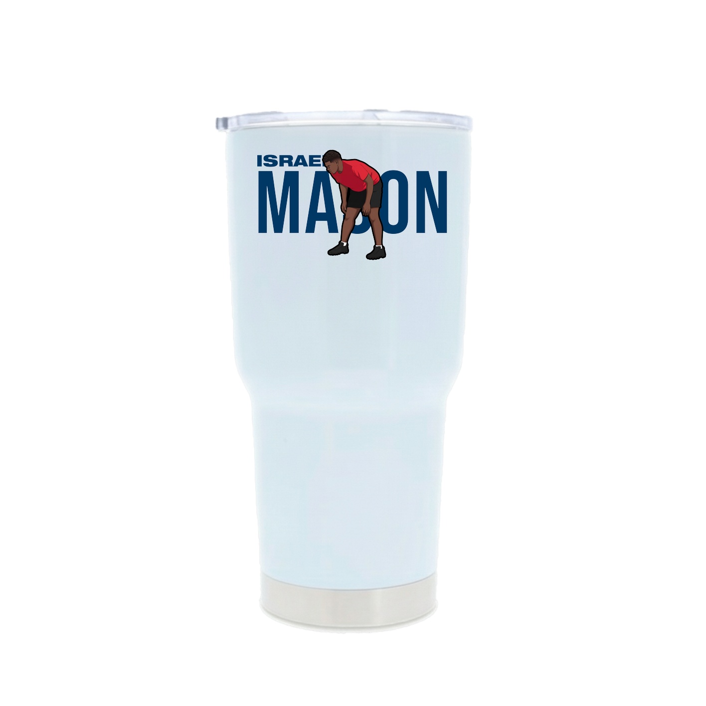 30oz Stainless Steel Tumbler — Player Name in White