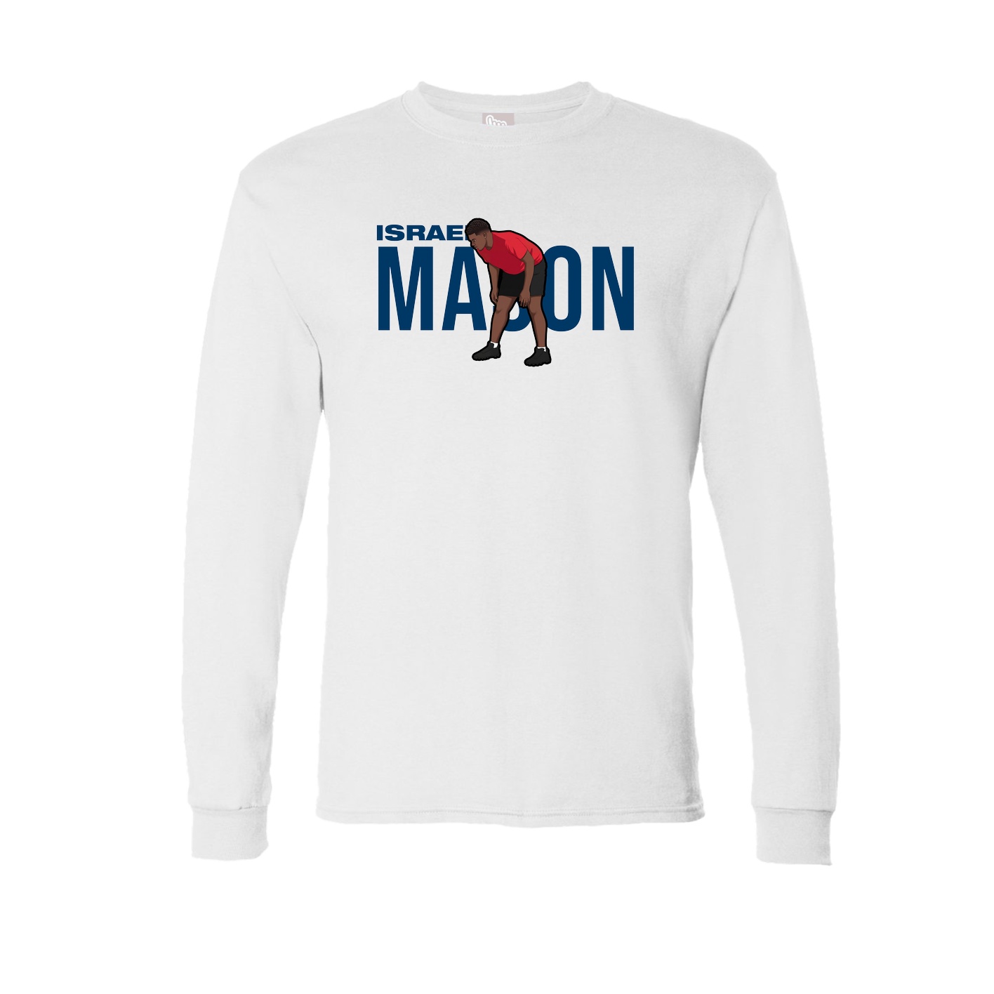 Long Sleeve Tee — Player Name in White