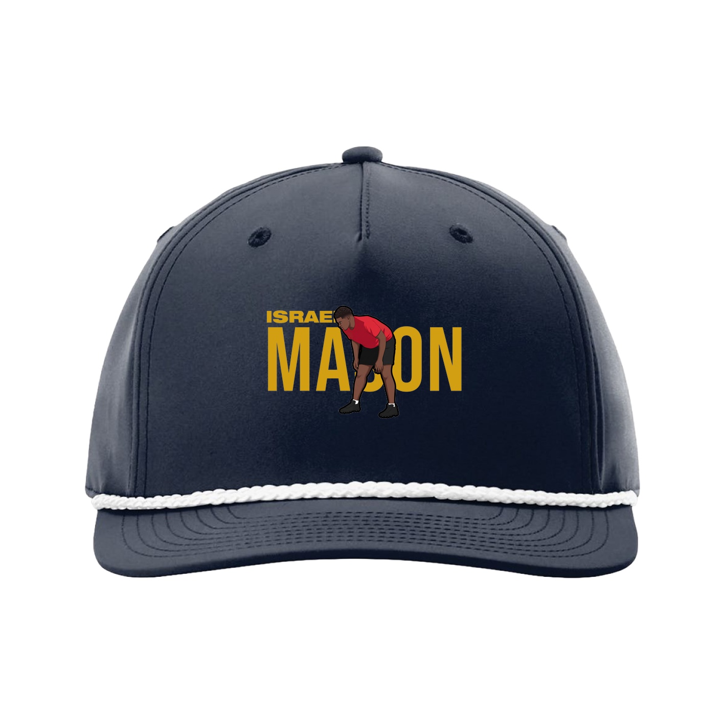 Five-Panel Classic Rope Cap — Player Name in Navy