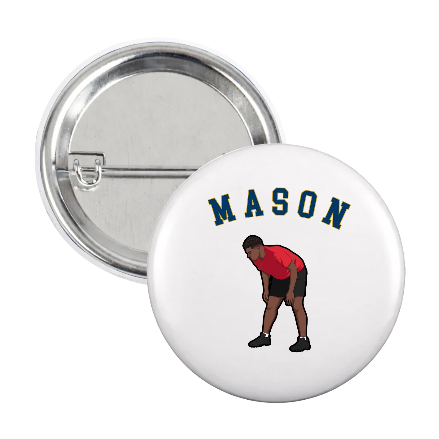 Game Day Button — Shirsey Arch in White