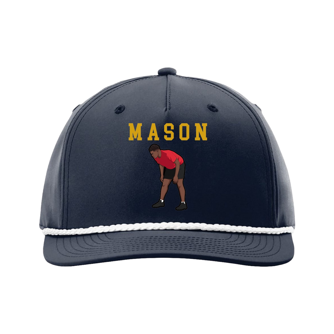 Five-Panel Classic Rope Cap — Shirsey in Navy