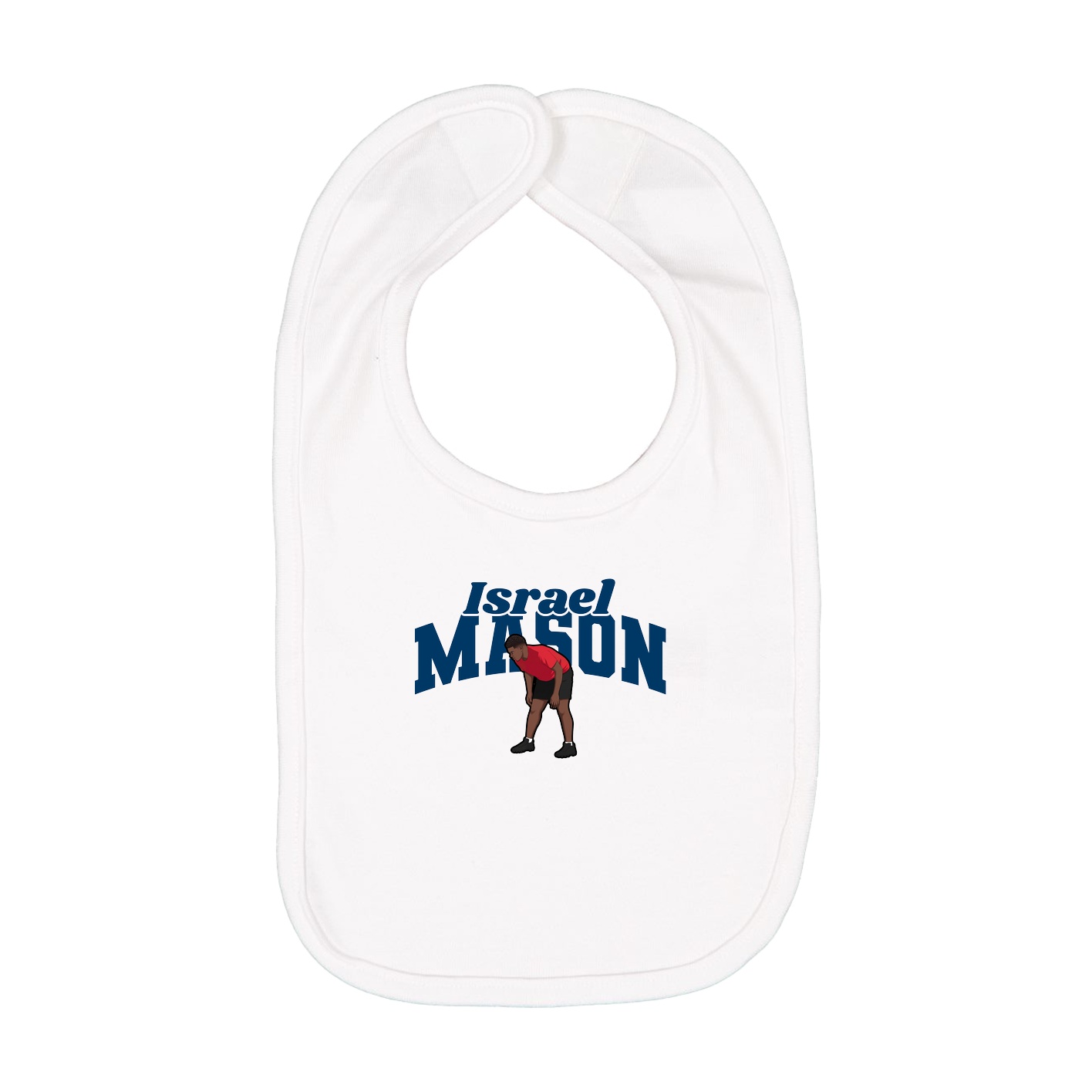 Infant Bib — Signature Arch in White