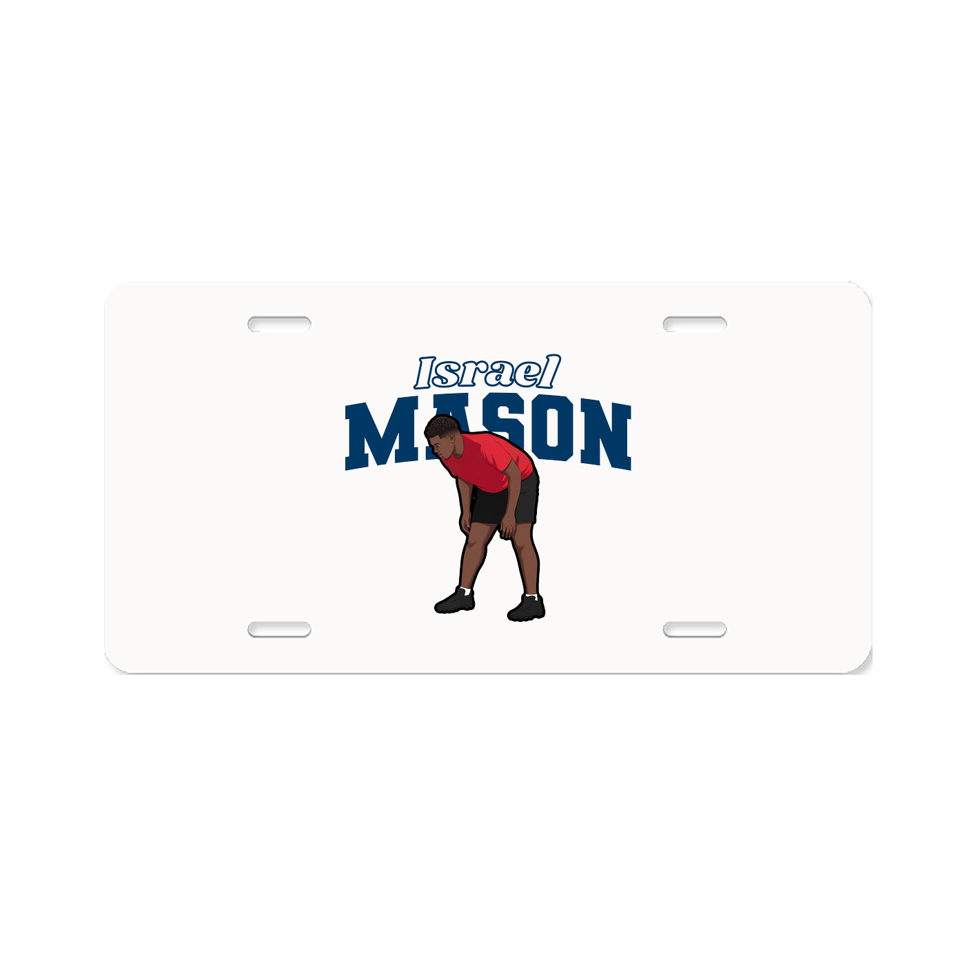 License Plate — Name Arch in Classic