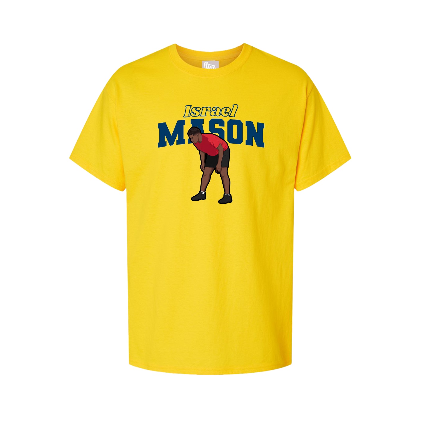 Youth Tee — Name Arch in Gold