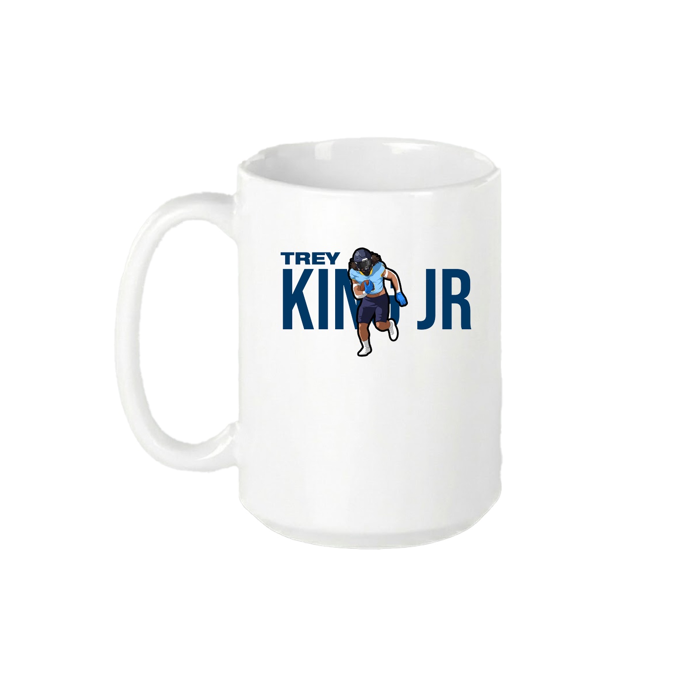 15oz Coffee Mug — Player Name in White