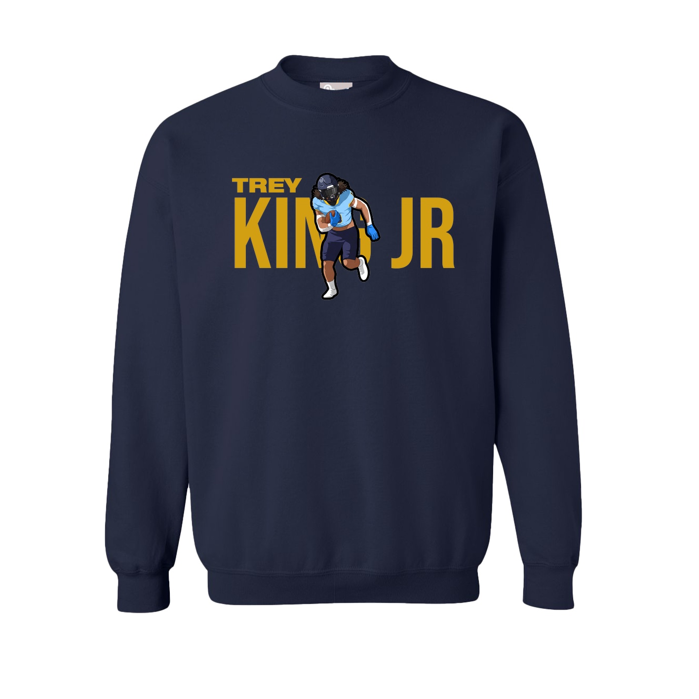 Fleece Crew — Player Name in Navy