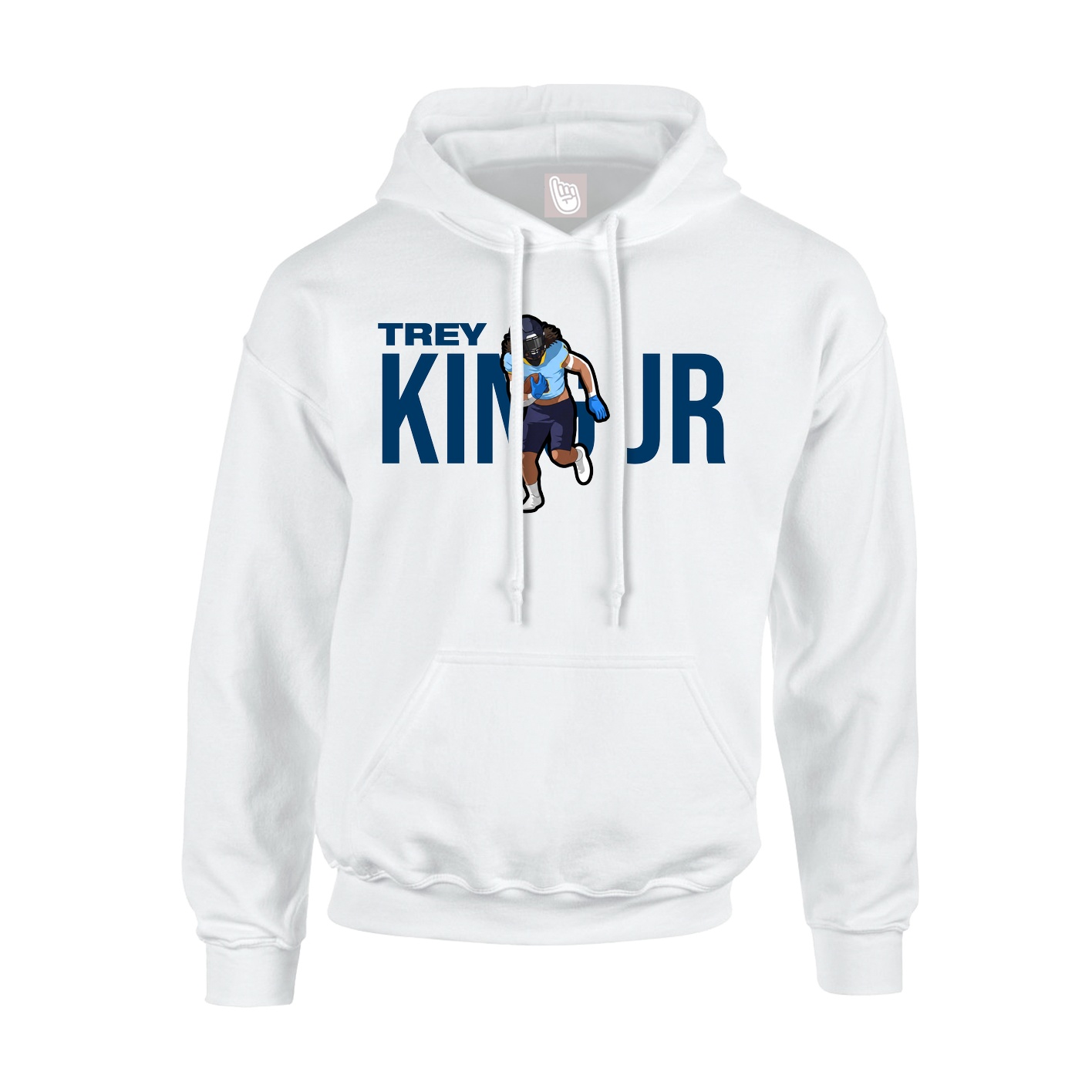 Youth Hoodie — Player Name in White