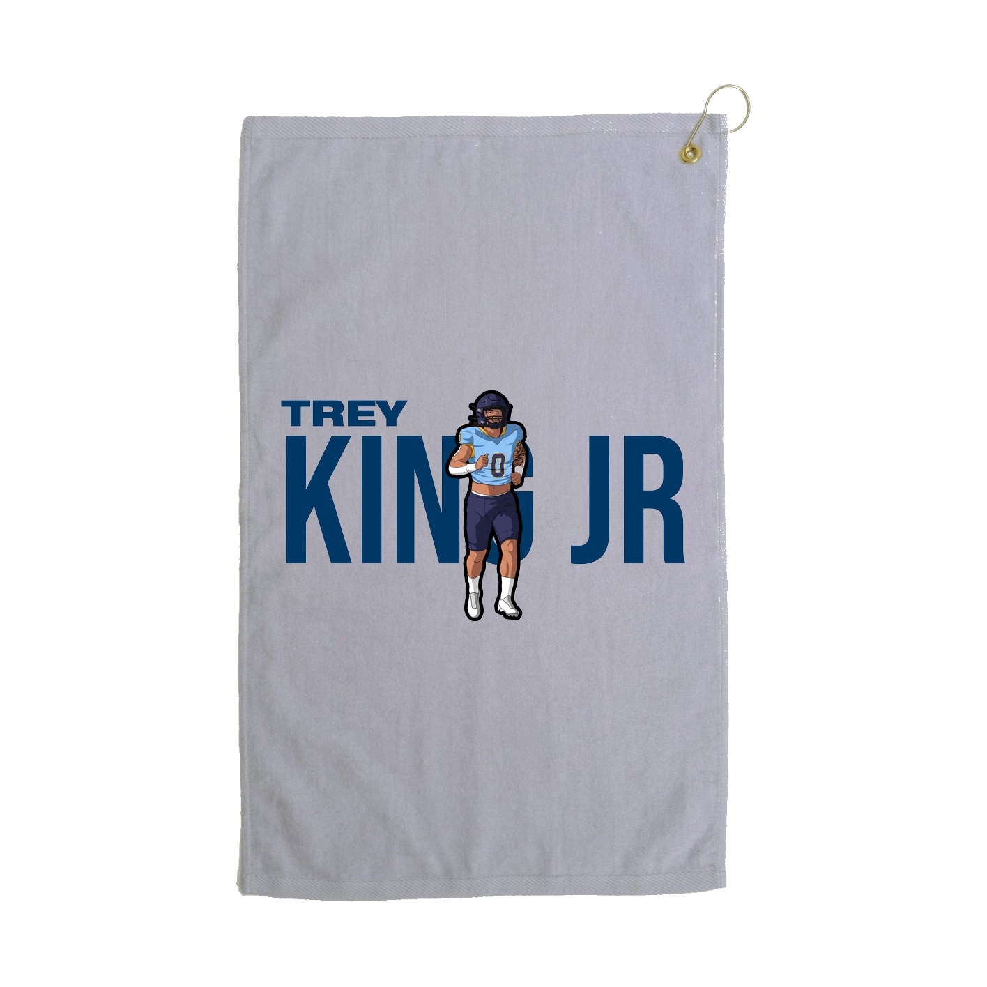 Golf Towel — Player Name in Grey