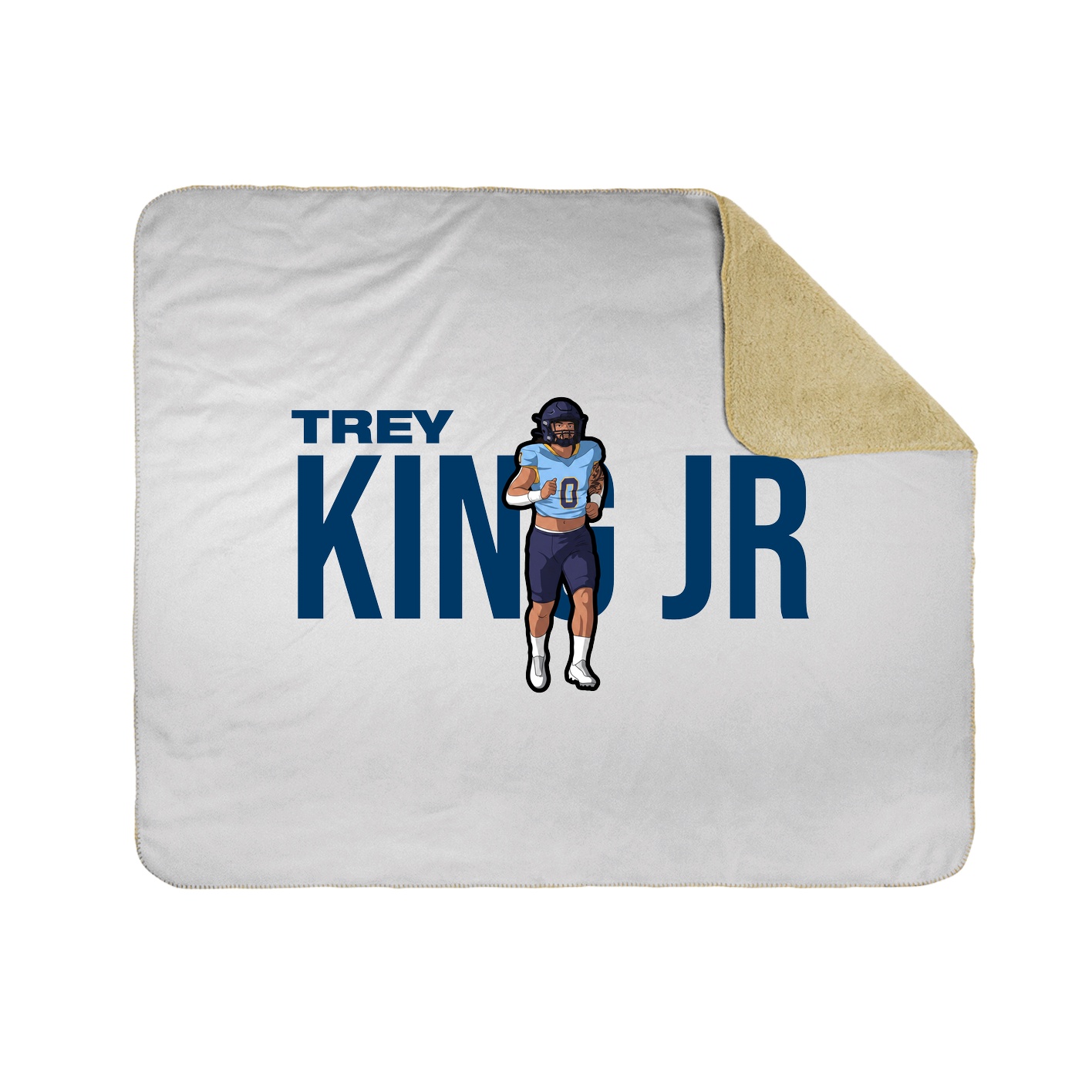 Throw Blanket — Player Name in White