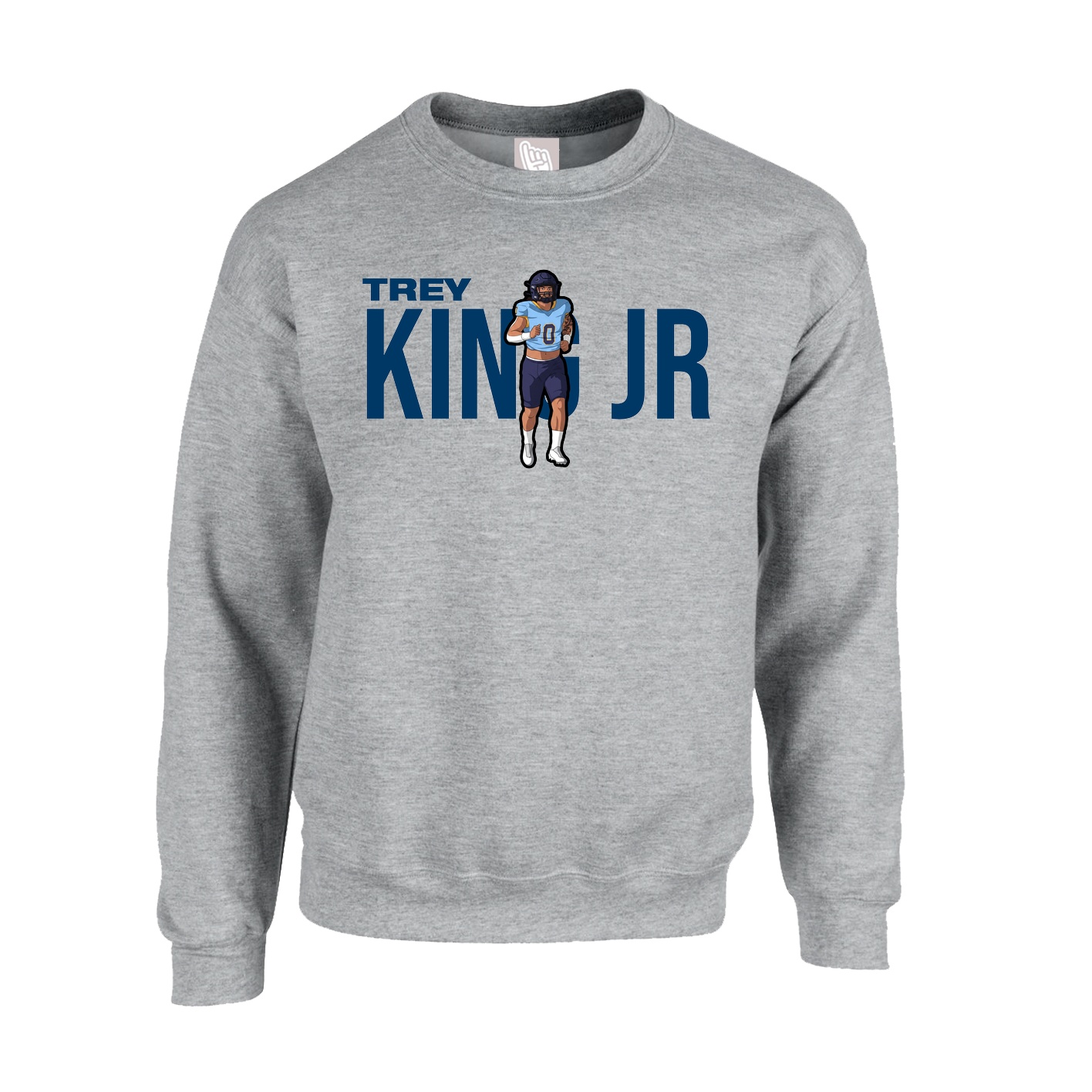 Fleece Crew — Player Name in Grey
