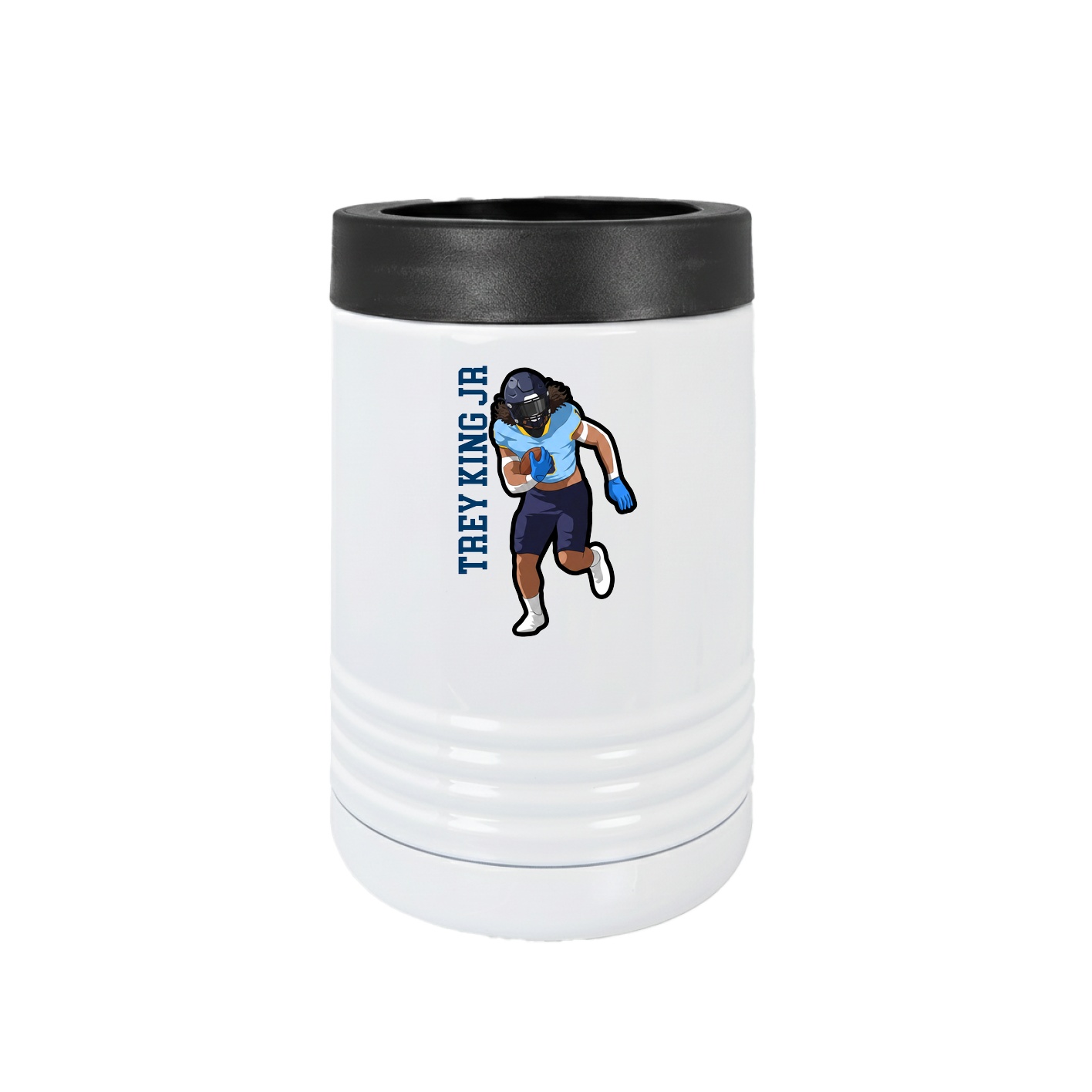 Beverage Holder — Name Vertical in White