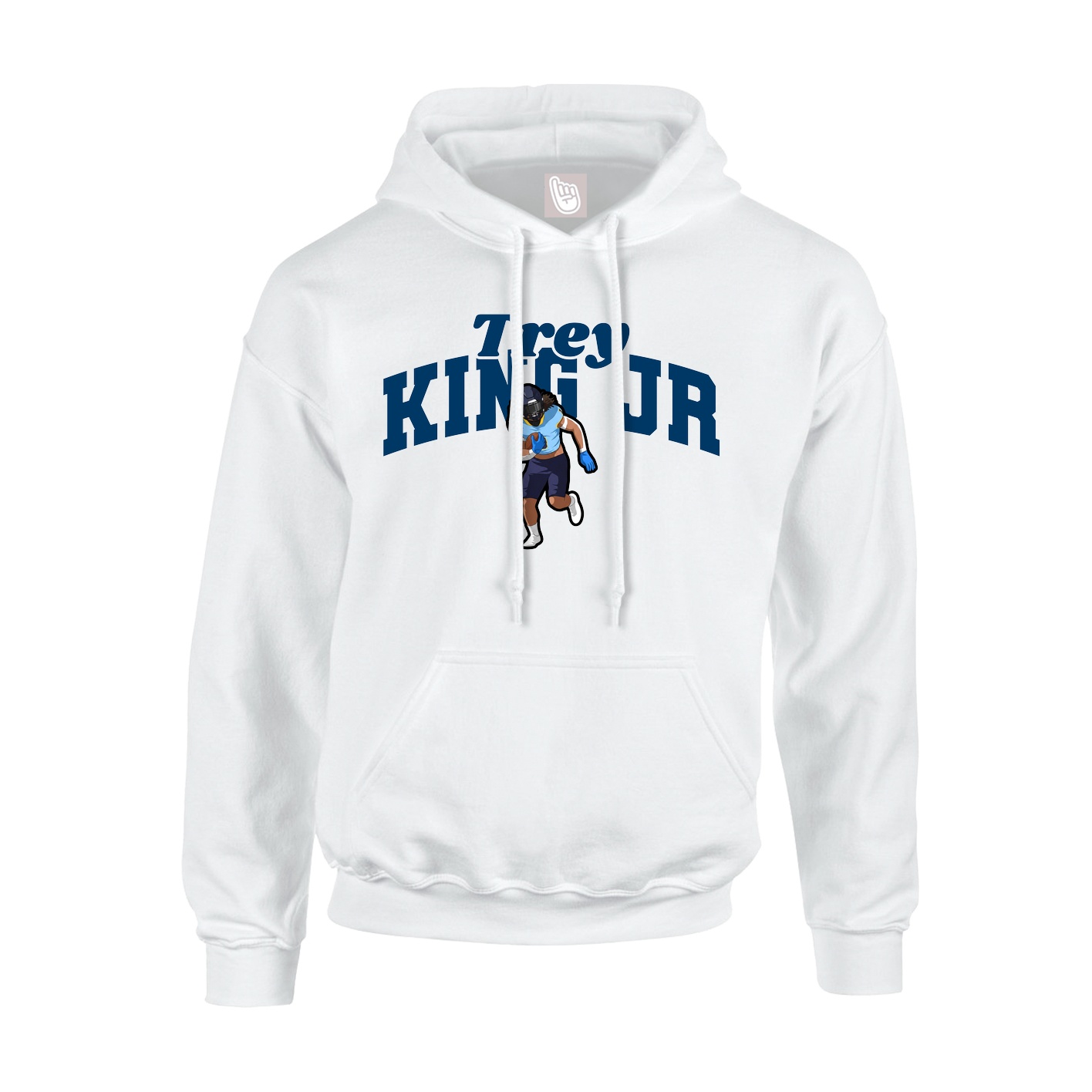 Hoodie — Signature Arch in White