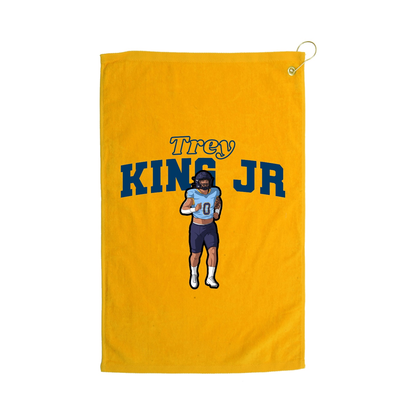 Golf Towel — Name Arch in Gold