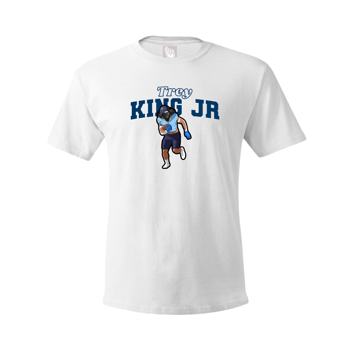Youth Tee — Name Arch in White