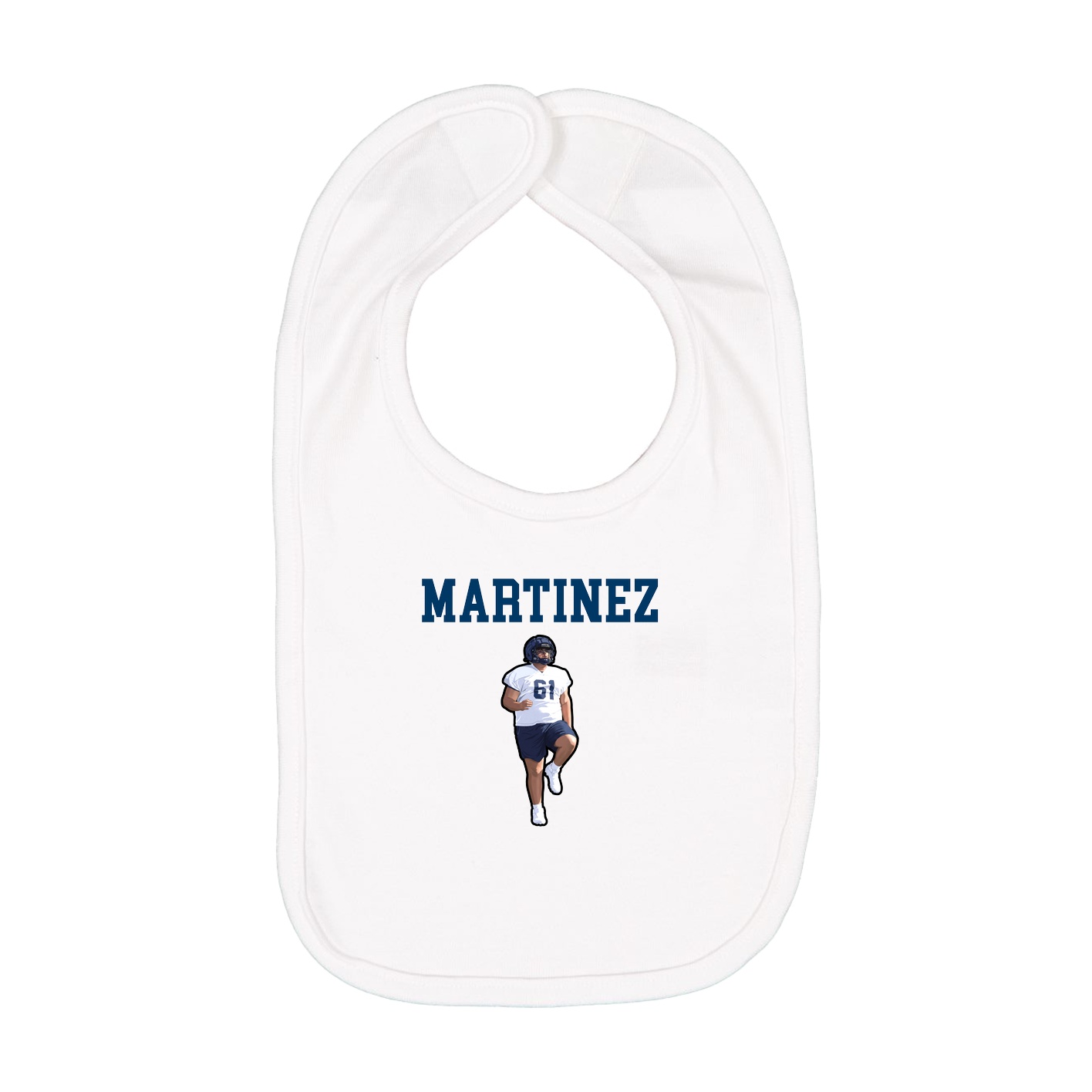 Infant Bib — Shirsey in White