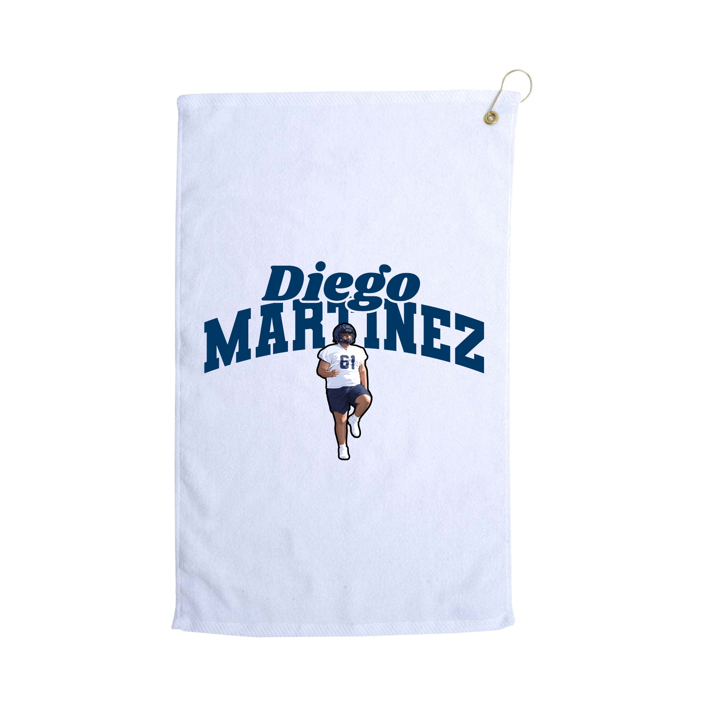 Golf Towel — Signature Arch in White