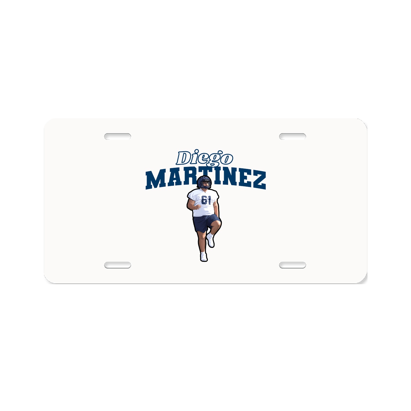 License Plate — Name Arch in Classic