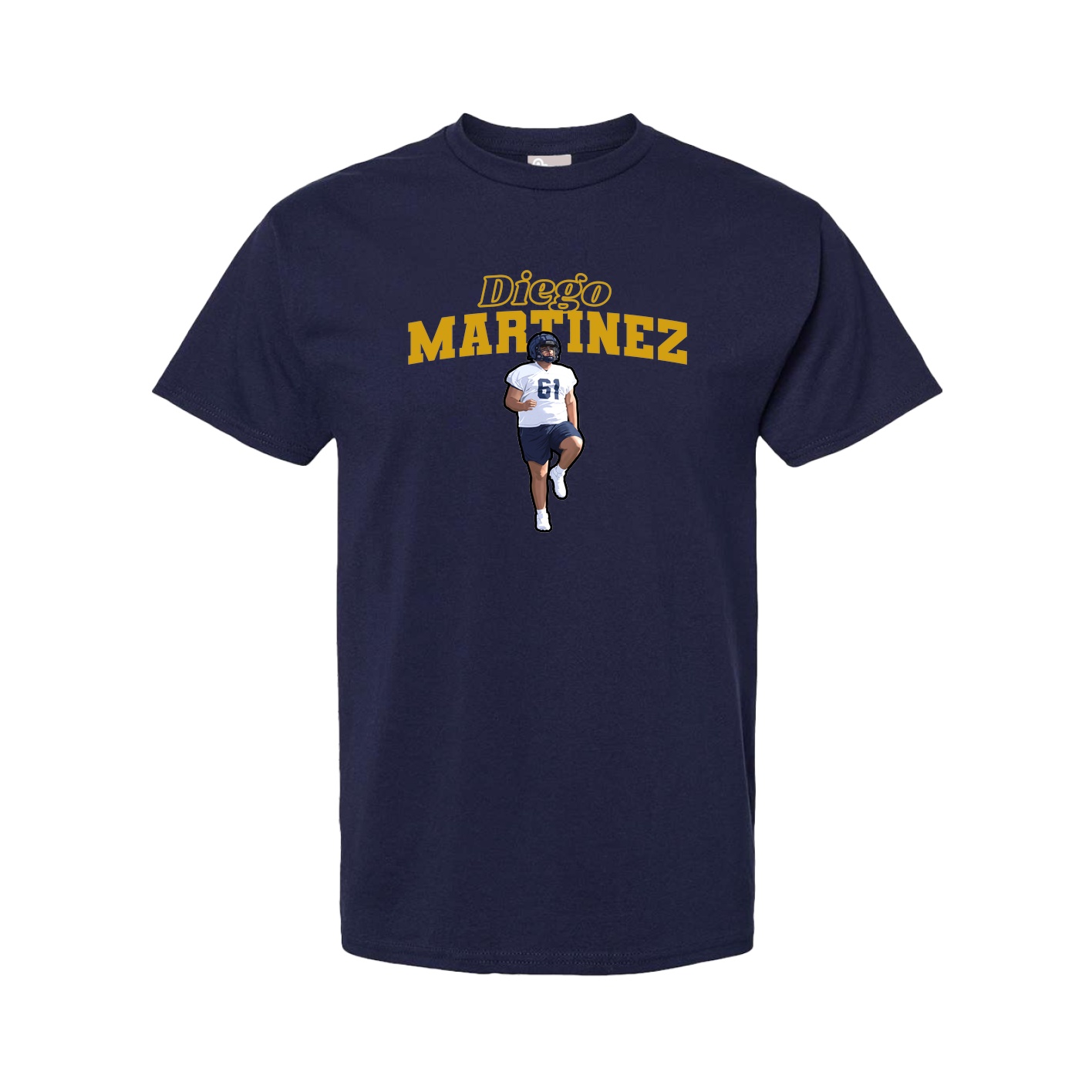 Youth Tee — Name Arch in Navy