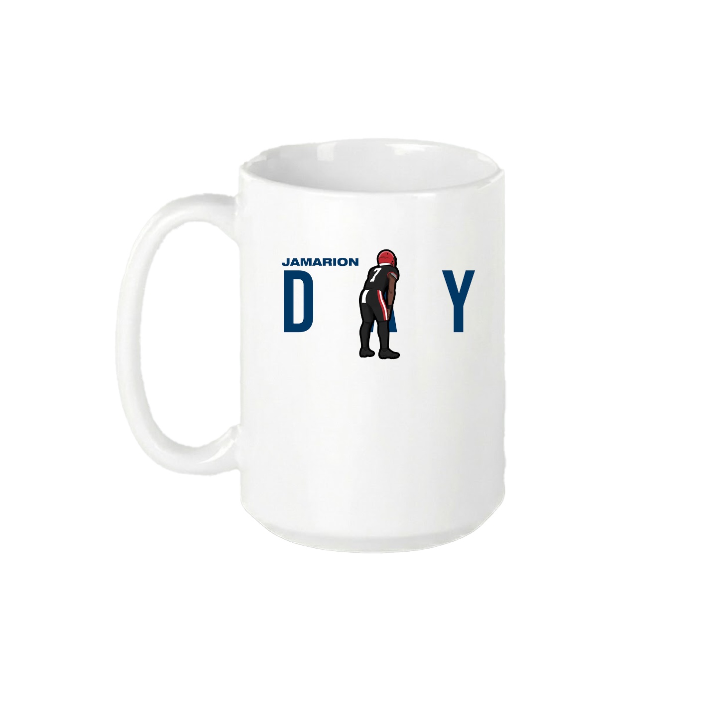 15oz Coffee Mug — Player Name in White