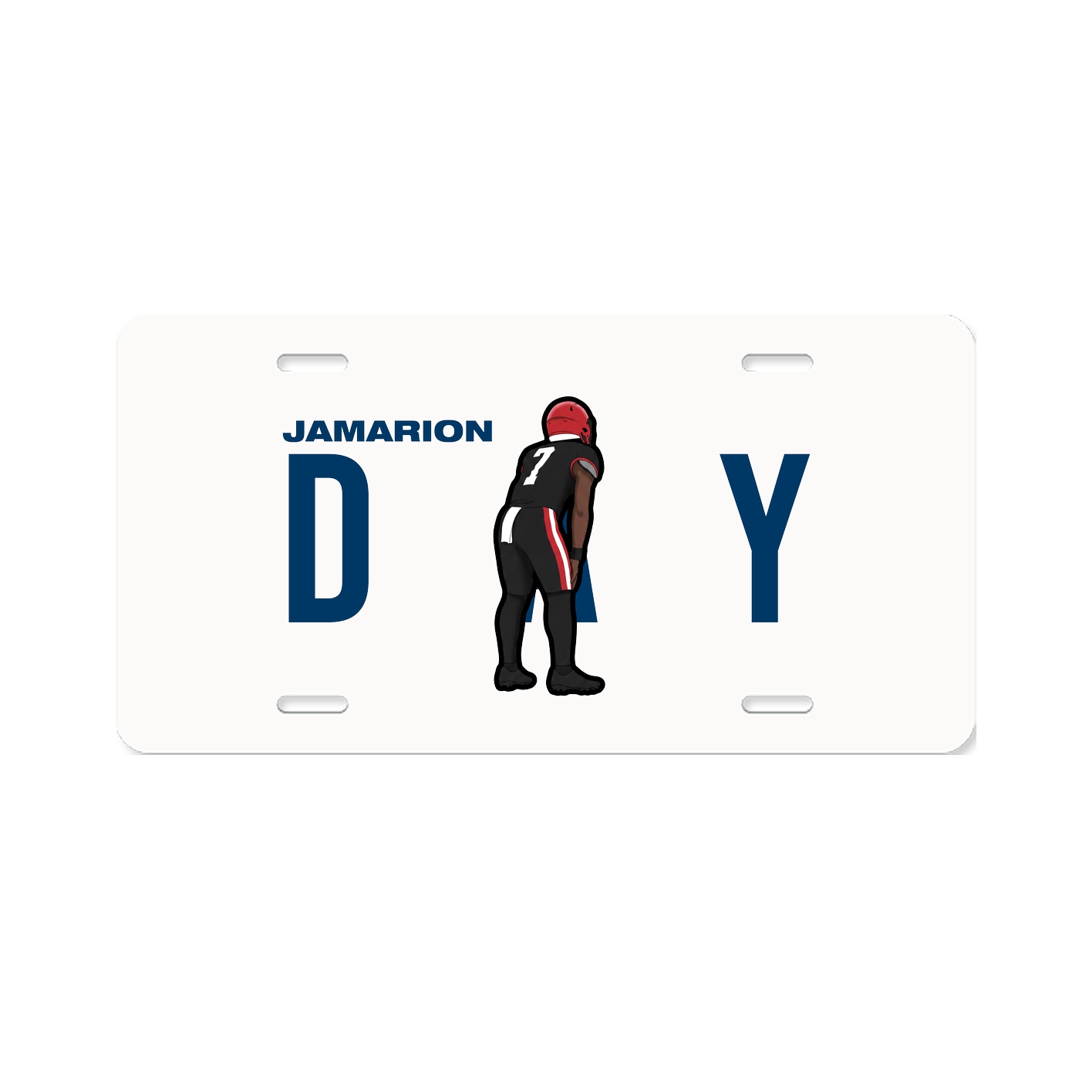 License Plate — Player Name in Classic