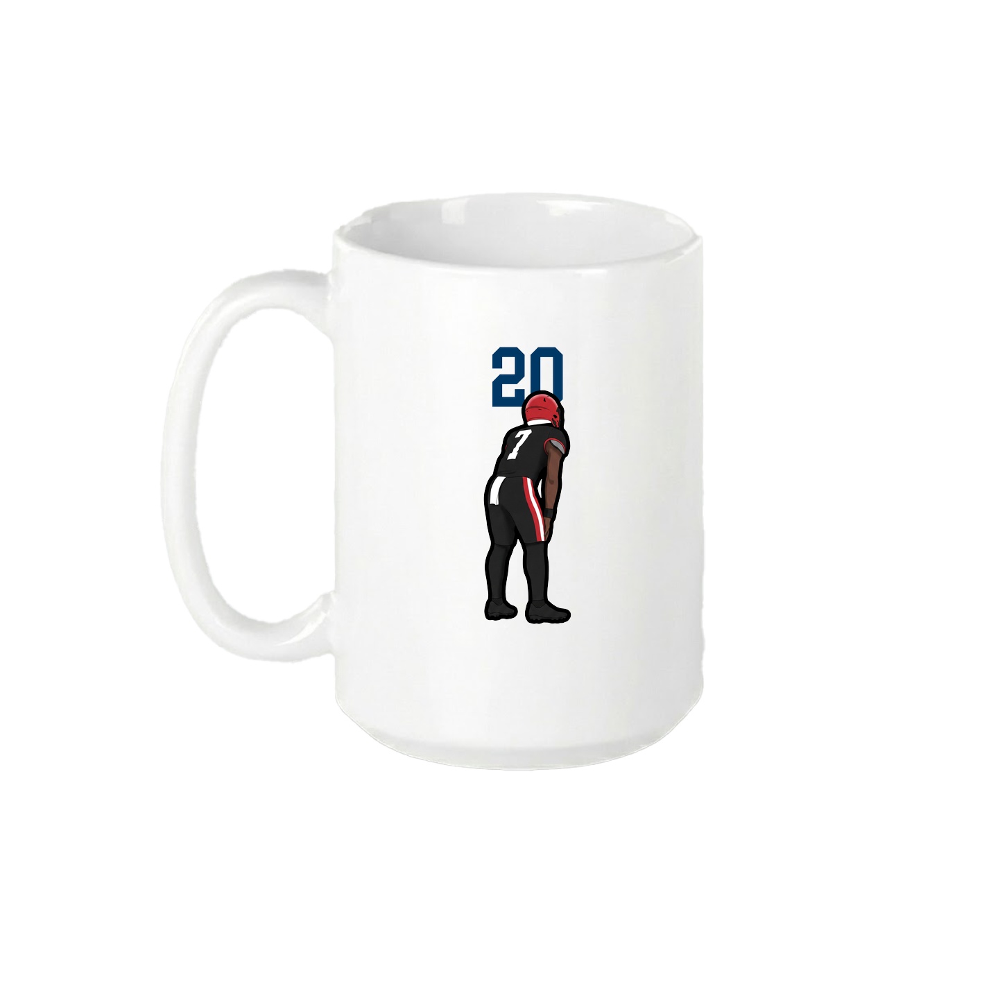 15oz Coffee Mug — Number Top in White