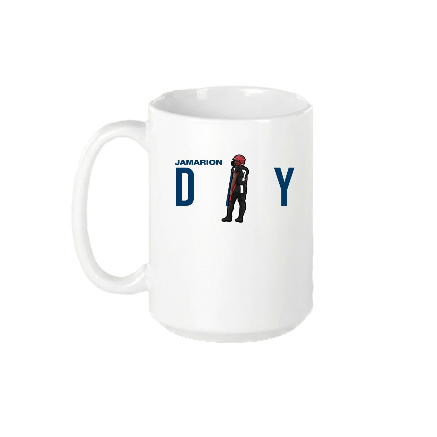 15oz Coffee Mug — Player Name in White