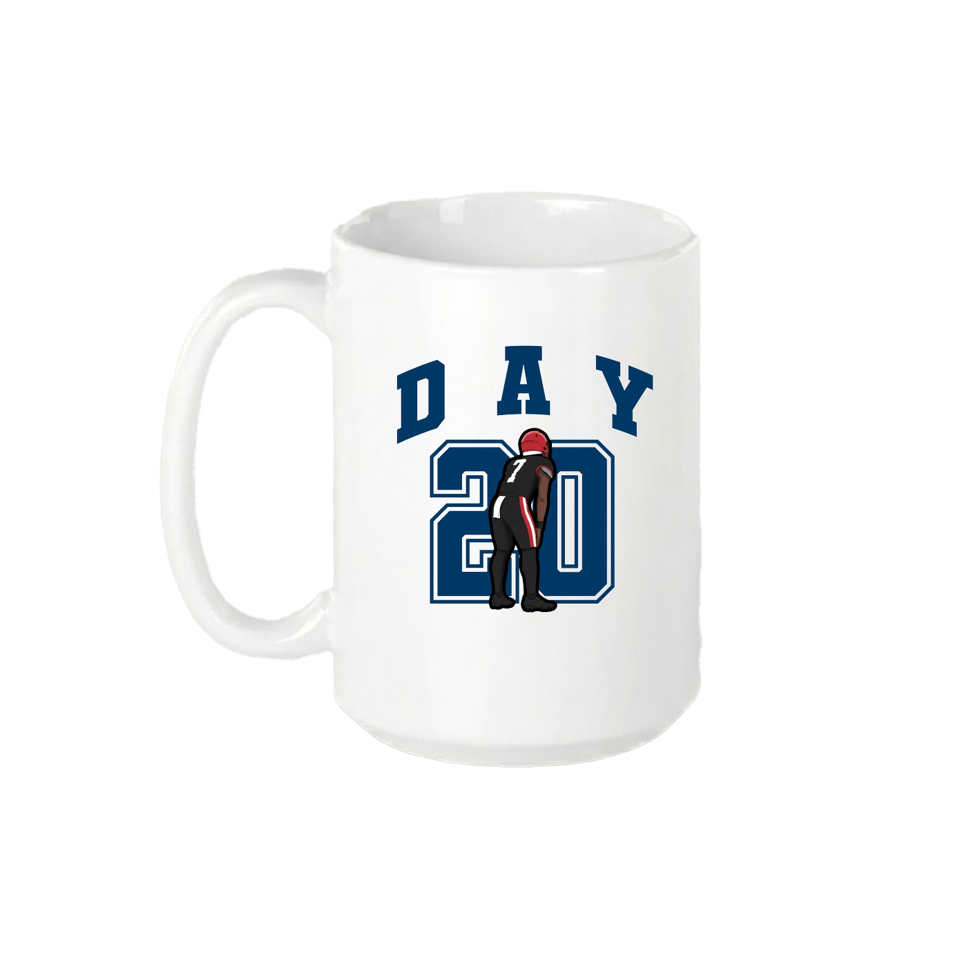 15oz Coffee Mug — Number in White