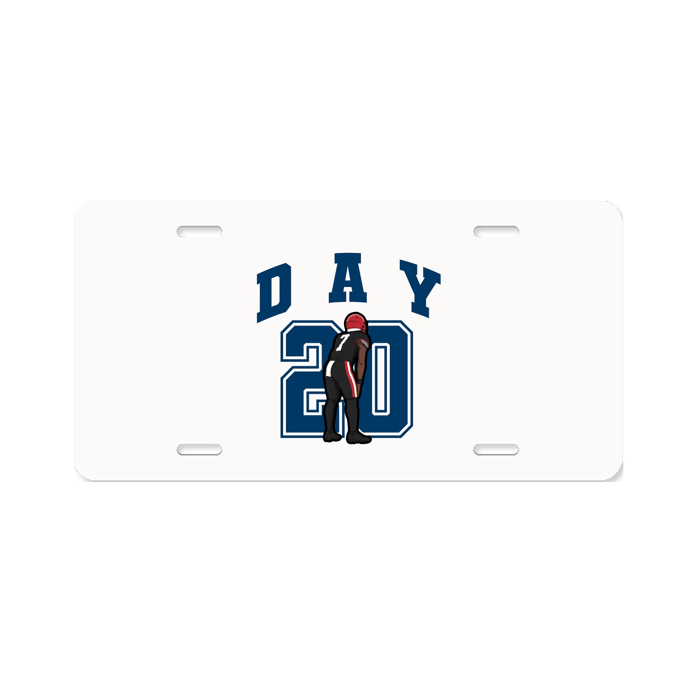 License Plate — Number in Classic