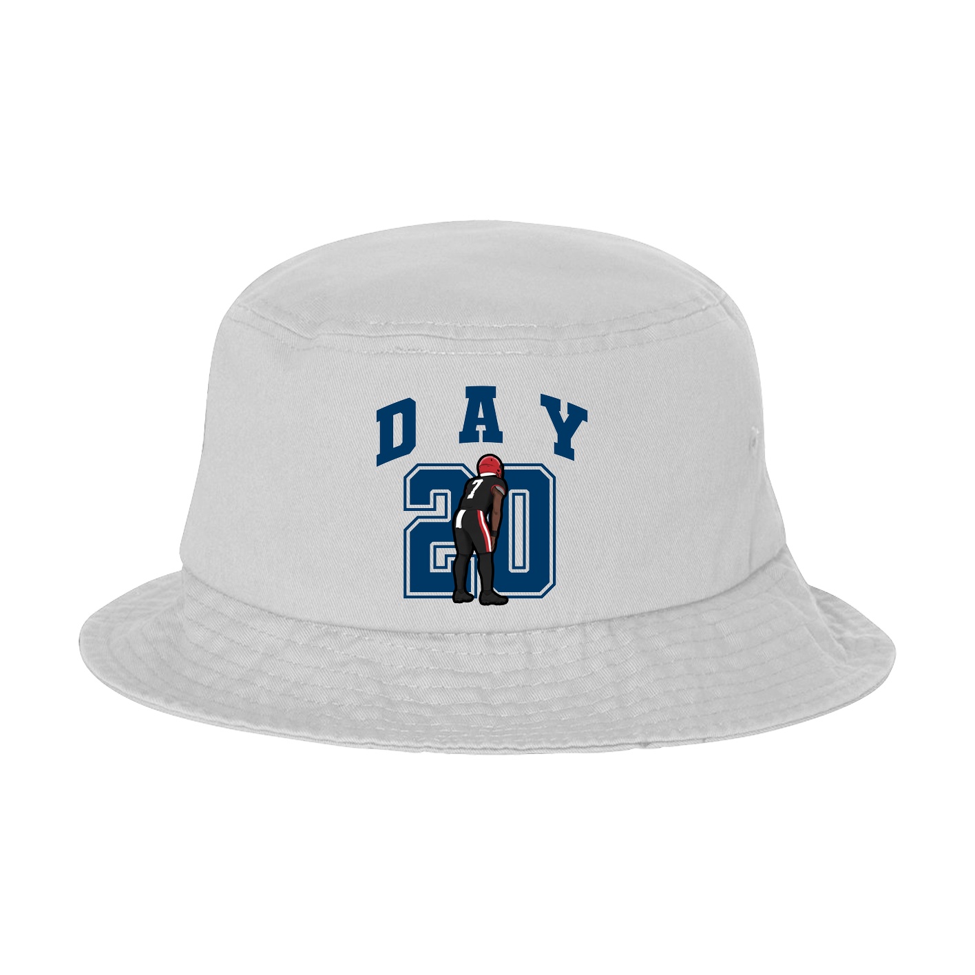 Bucket Cap — Number in White