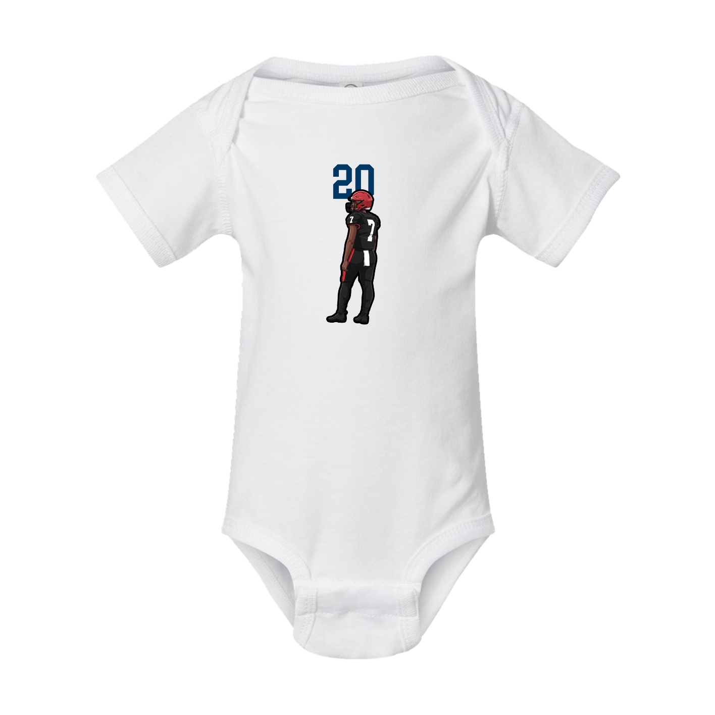 Baby Onesie — Number Top in White