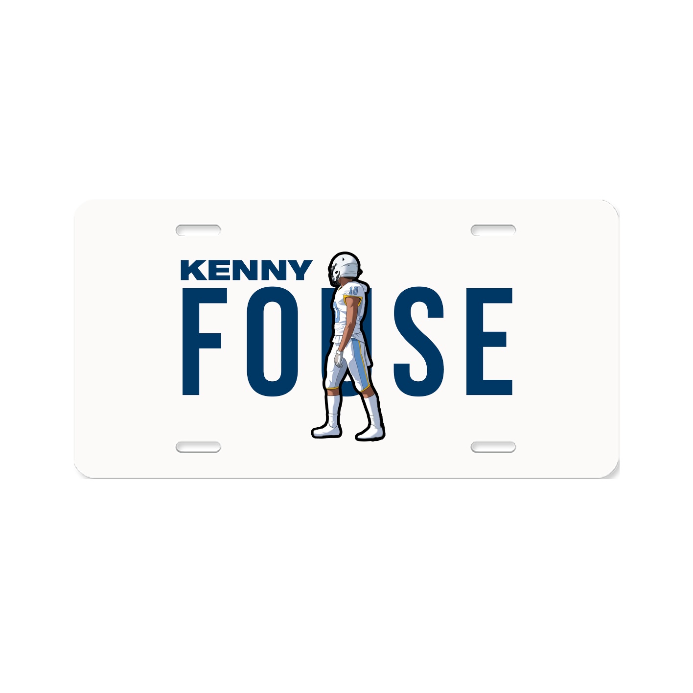 License Plate — Player Name in Classic
