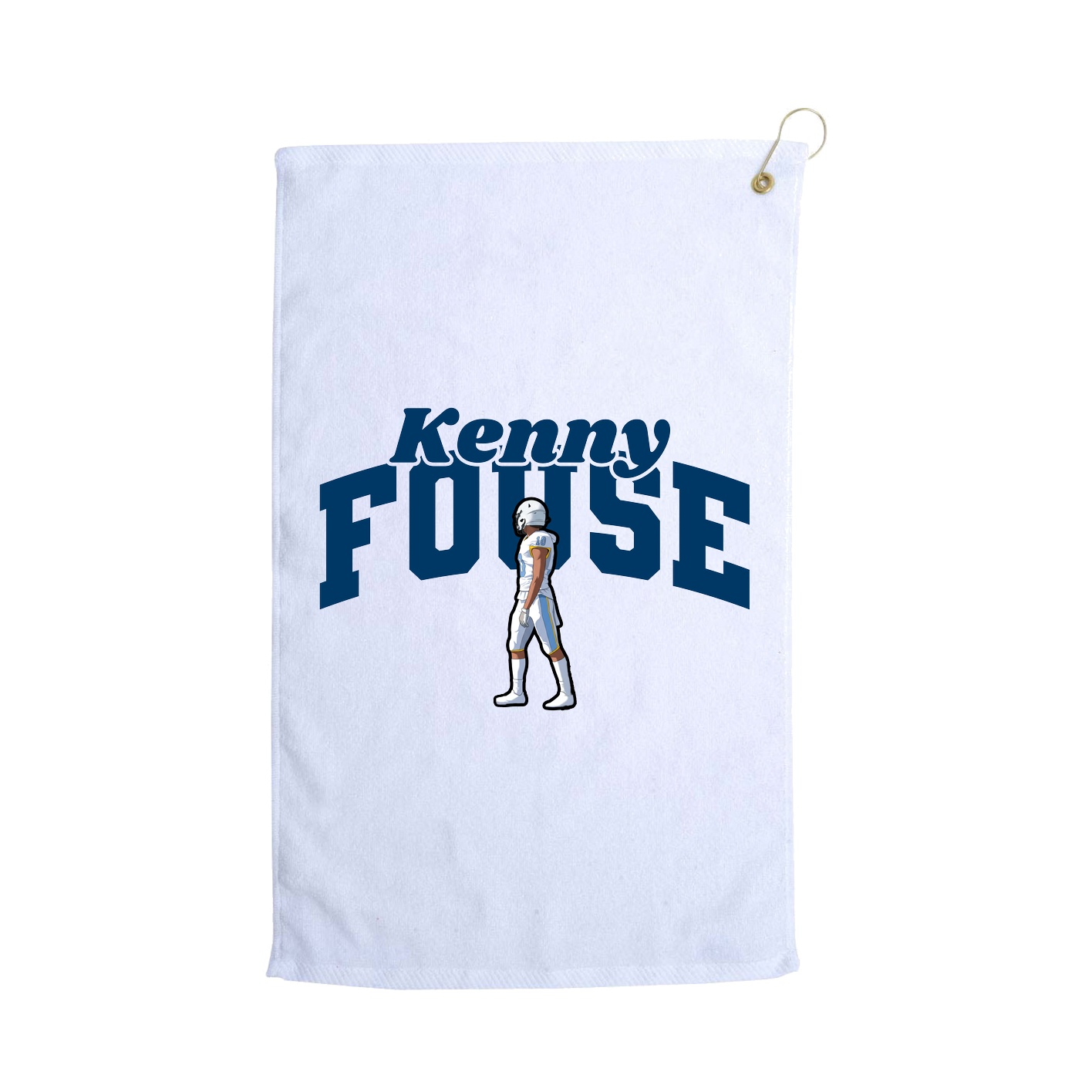 Golf Towel — Signature Arch in White