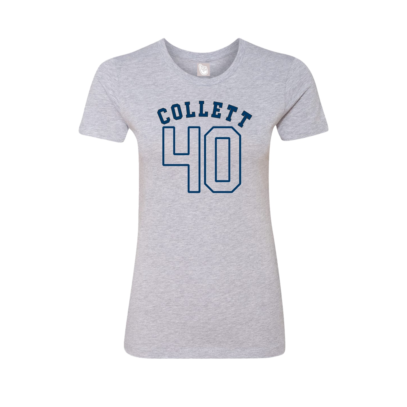 Fitted Women's Tee — Shirsey Arch in Grey
