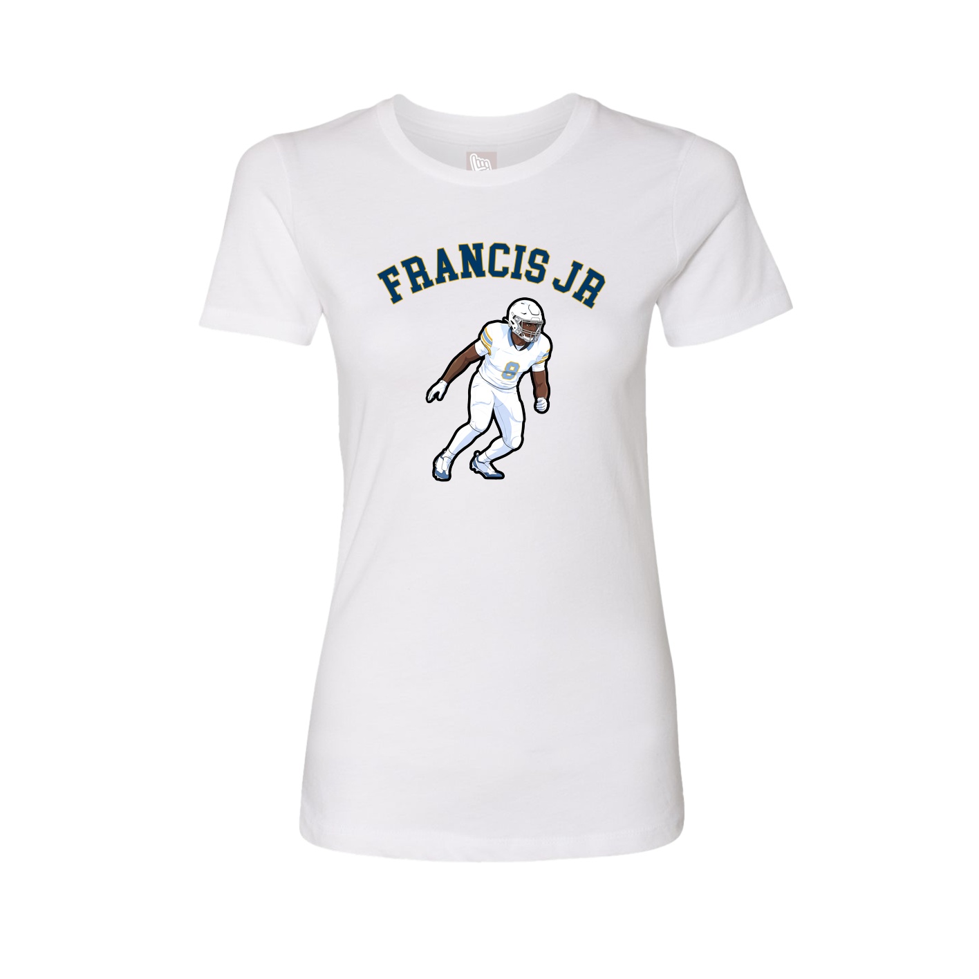 Fitted Women's Tee — Shirsey Arch in White