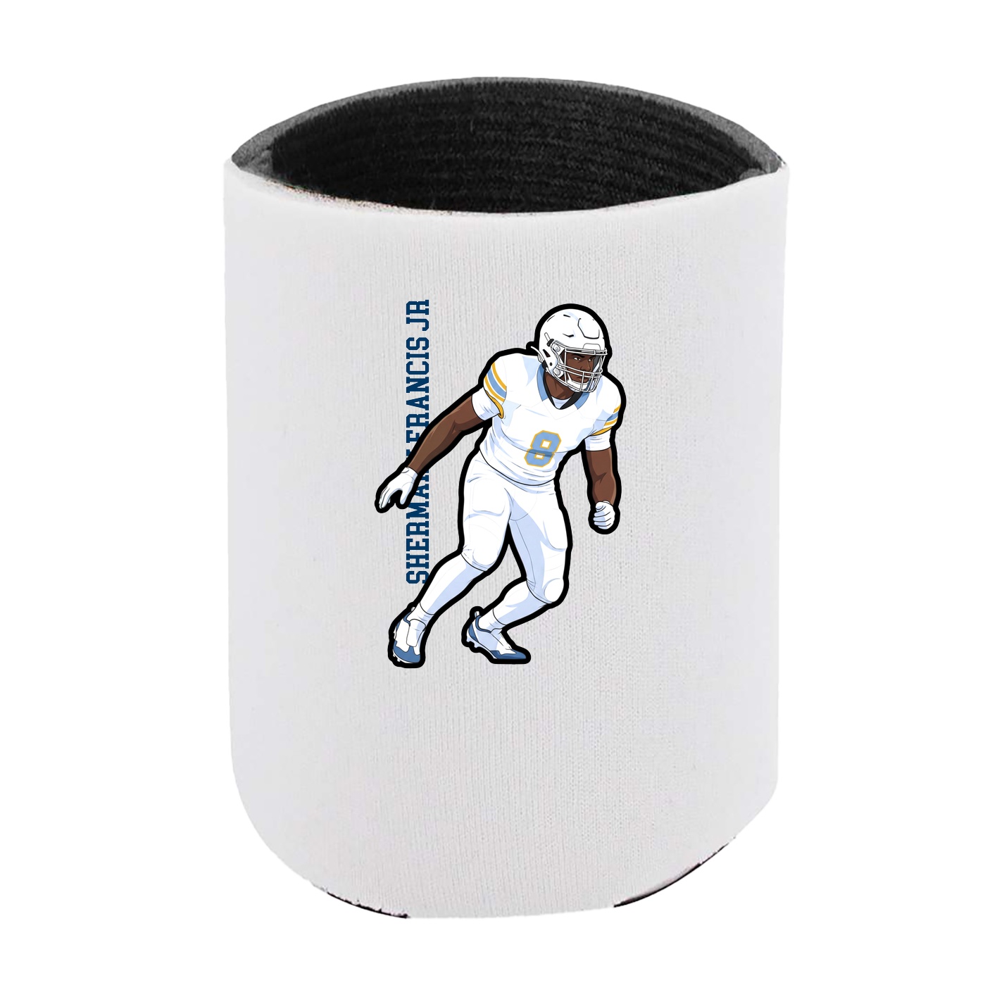 Can Holder — Name Vertical in White