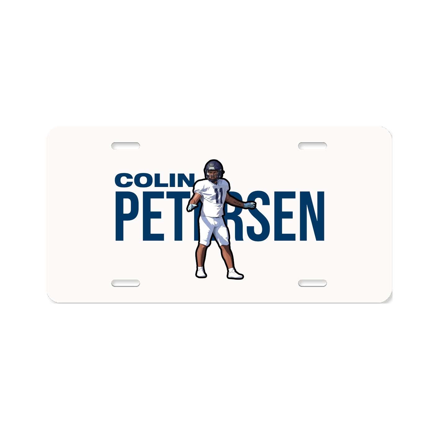 License Plate — Player Name in Classic