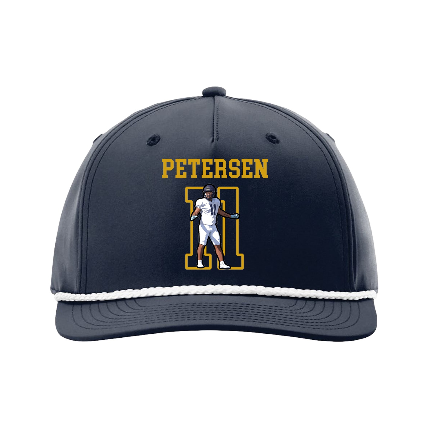 Five-Panel Classic Rope Cap — Shirsey in Navy