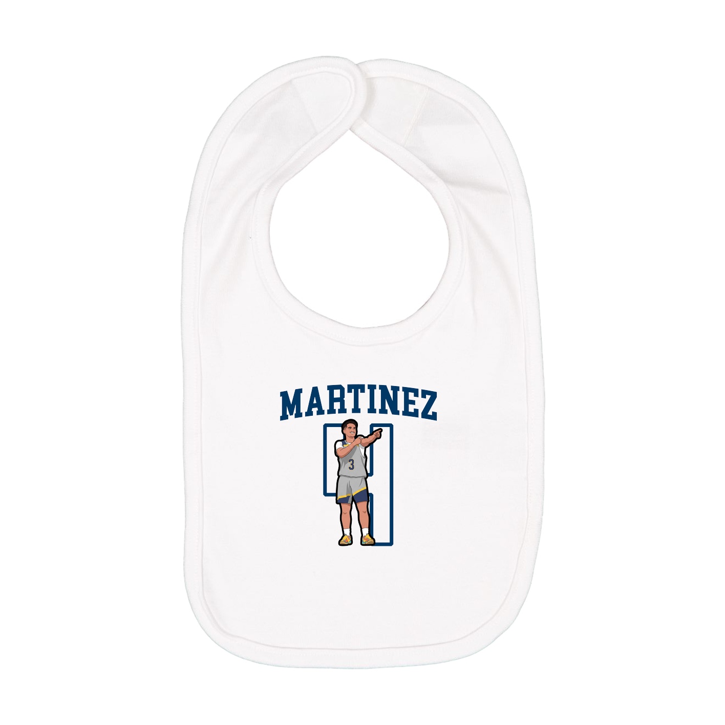Infant Bib — Shirsey in White