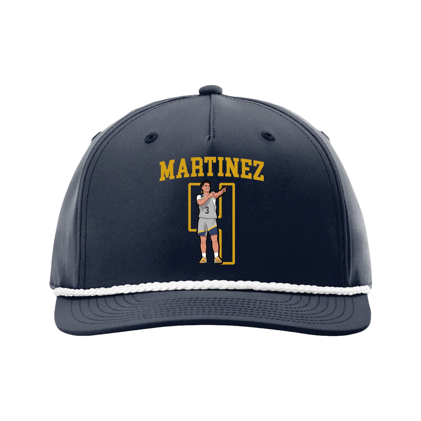 Five-Panel Classic Rope Cap — Shirsey in Navy