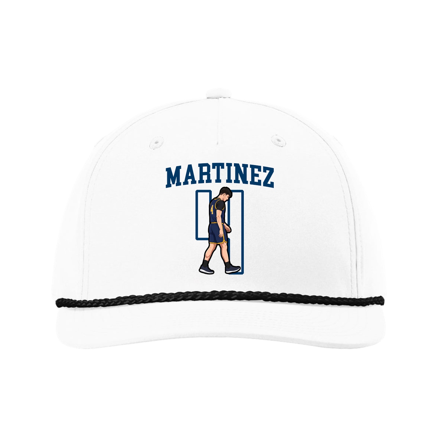 Five-Panel Classic Rope Cap — Shirsey in White
