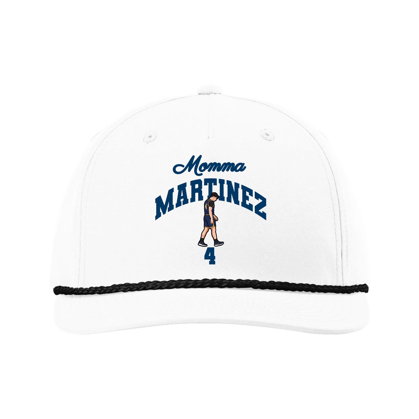 Five-Panel Classic Rope Cap — Mothers Day Arch in White