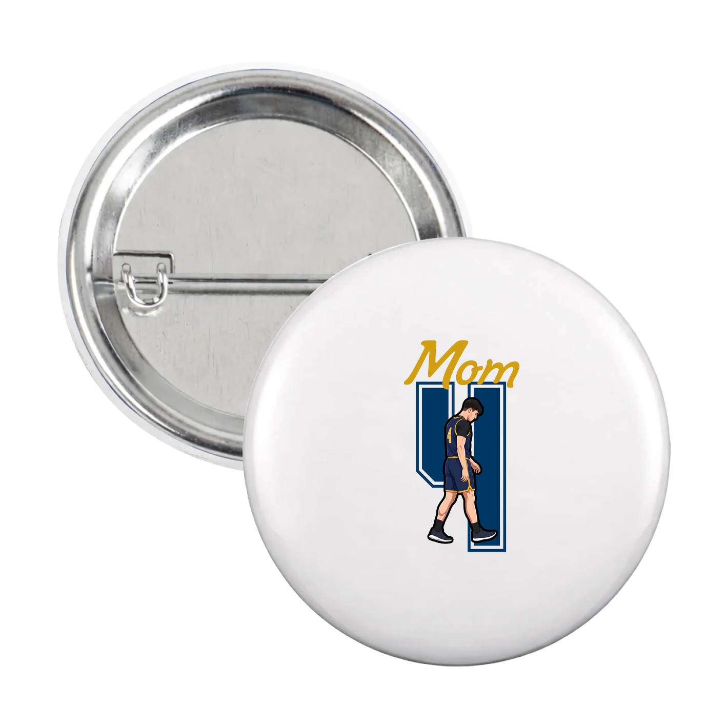 Game Day Button — Mothers Day Shirsey in White