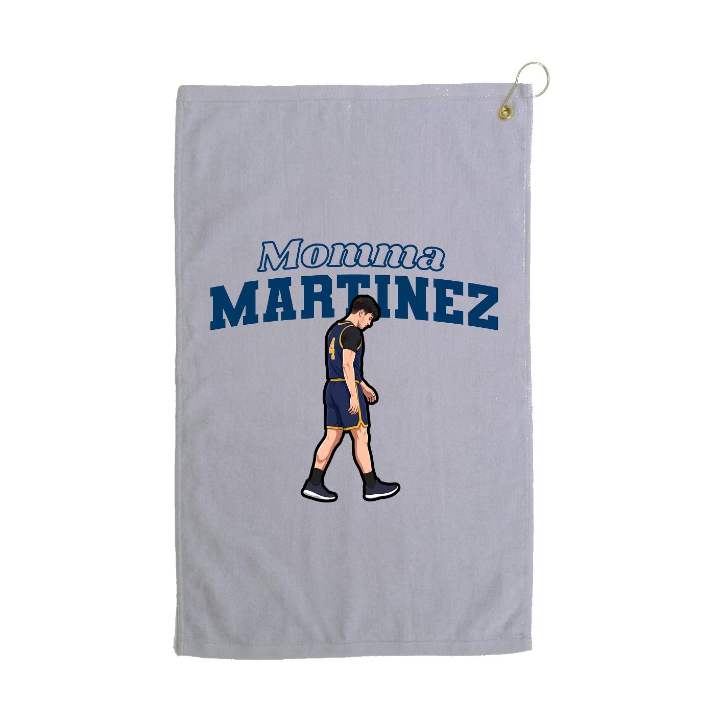 Golf Towel — Mothers Day Block in Grey