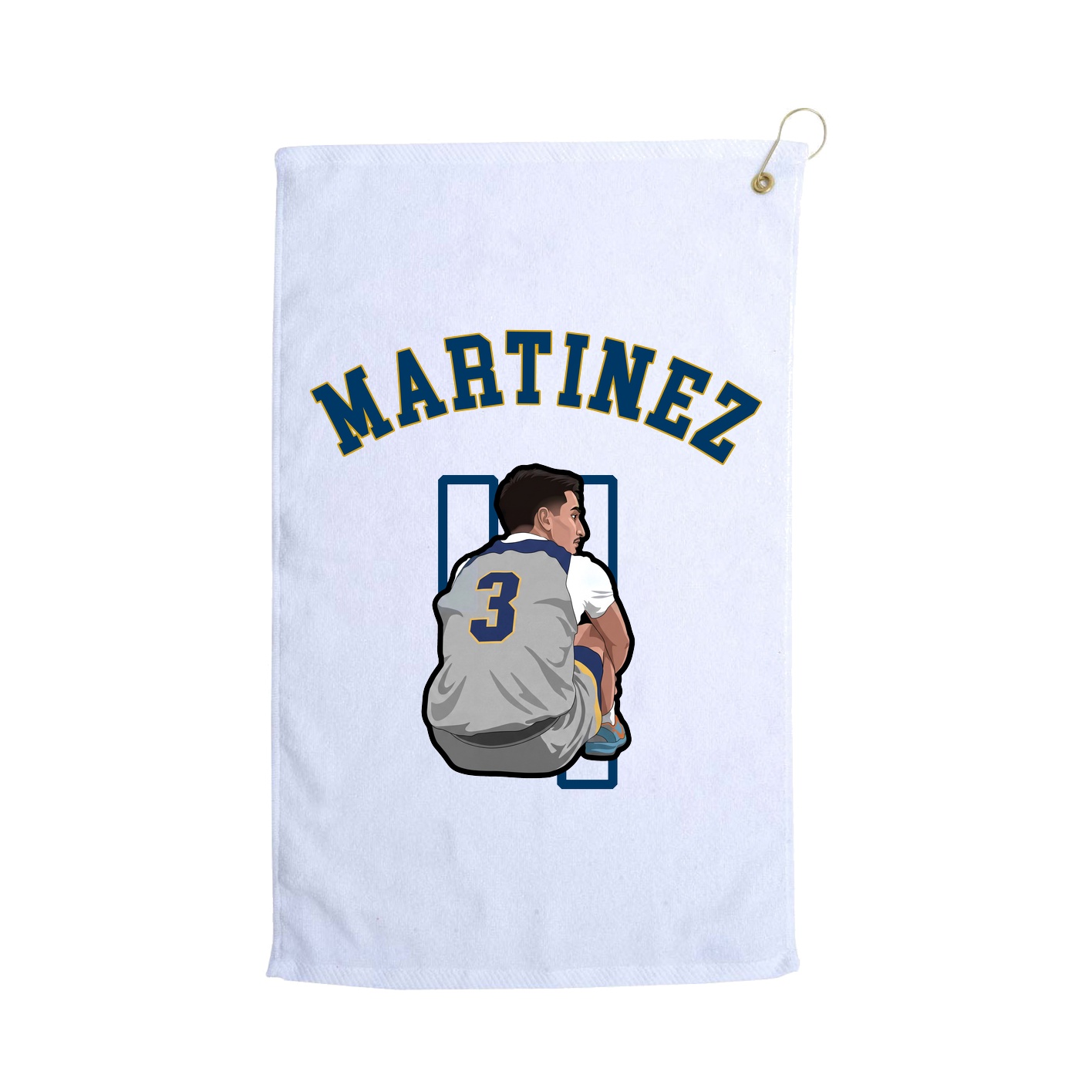 Golf Towel — Shirsey Arch in White