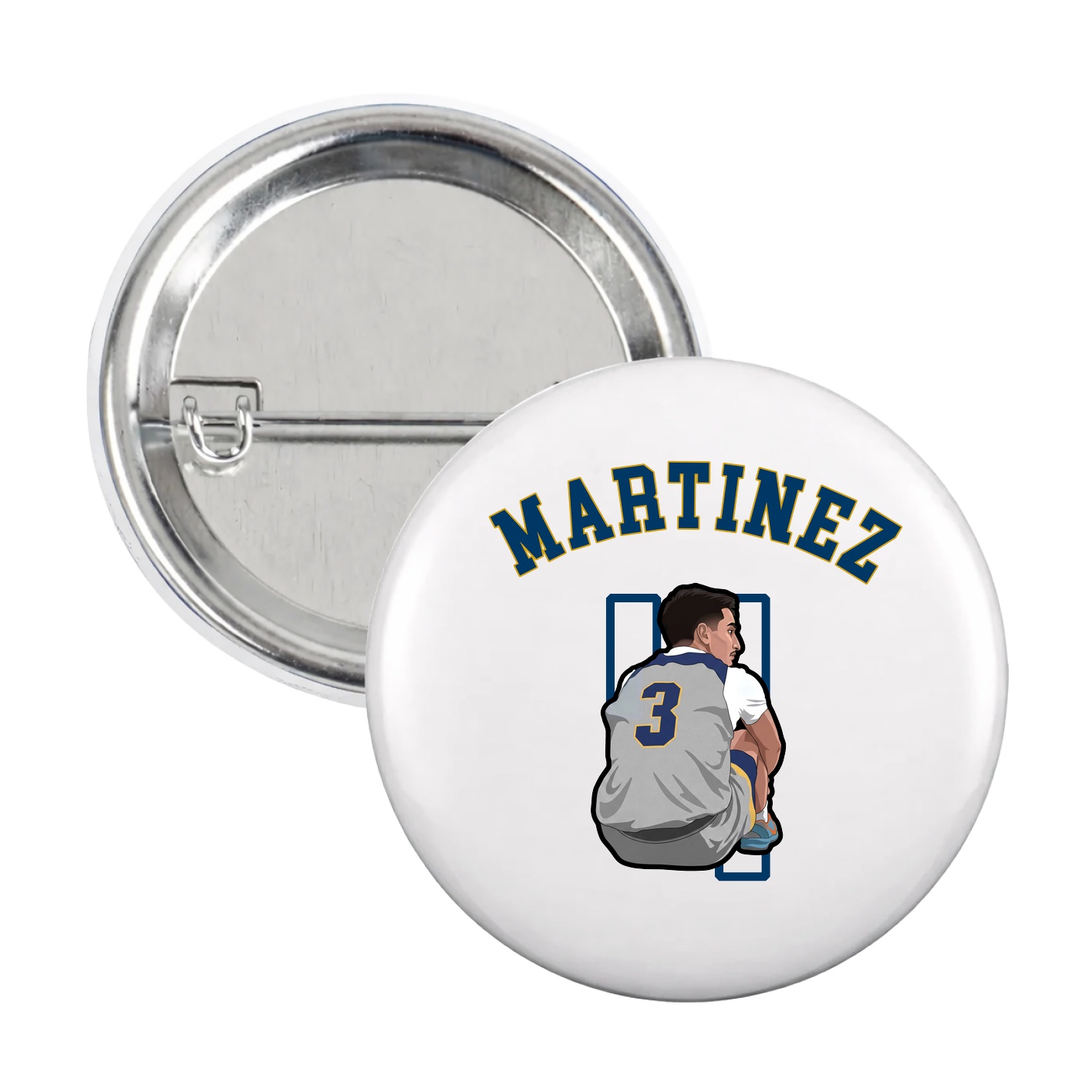Game Day Button — Shirsey Arch in White