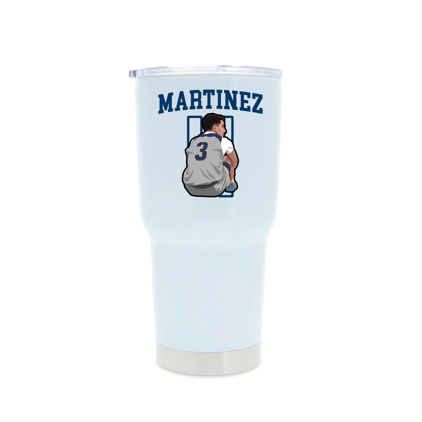 30oz Stainless Steel Tumbler — Shirsey in White