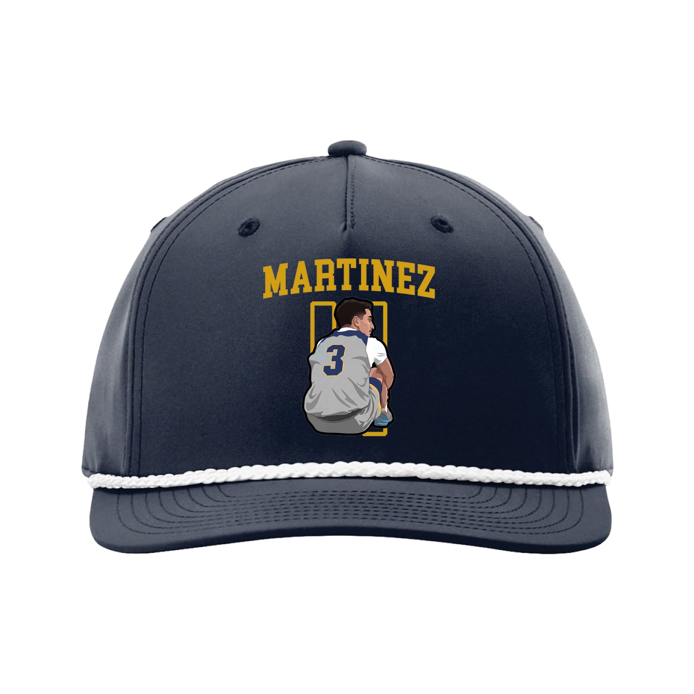 Five-Panel Classic Rope Cap — Shirsey in Navy