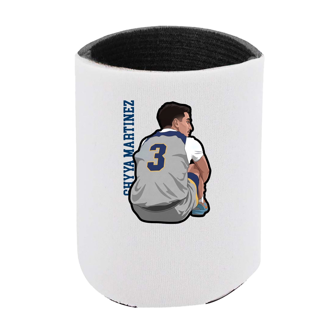 Can Holder — Name Vertical in White